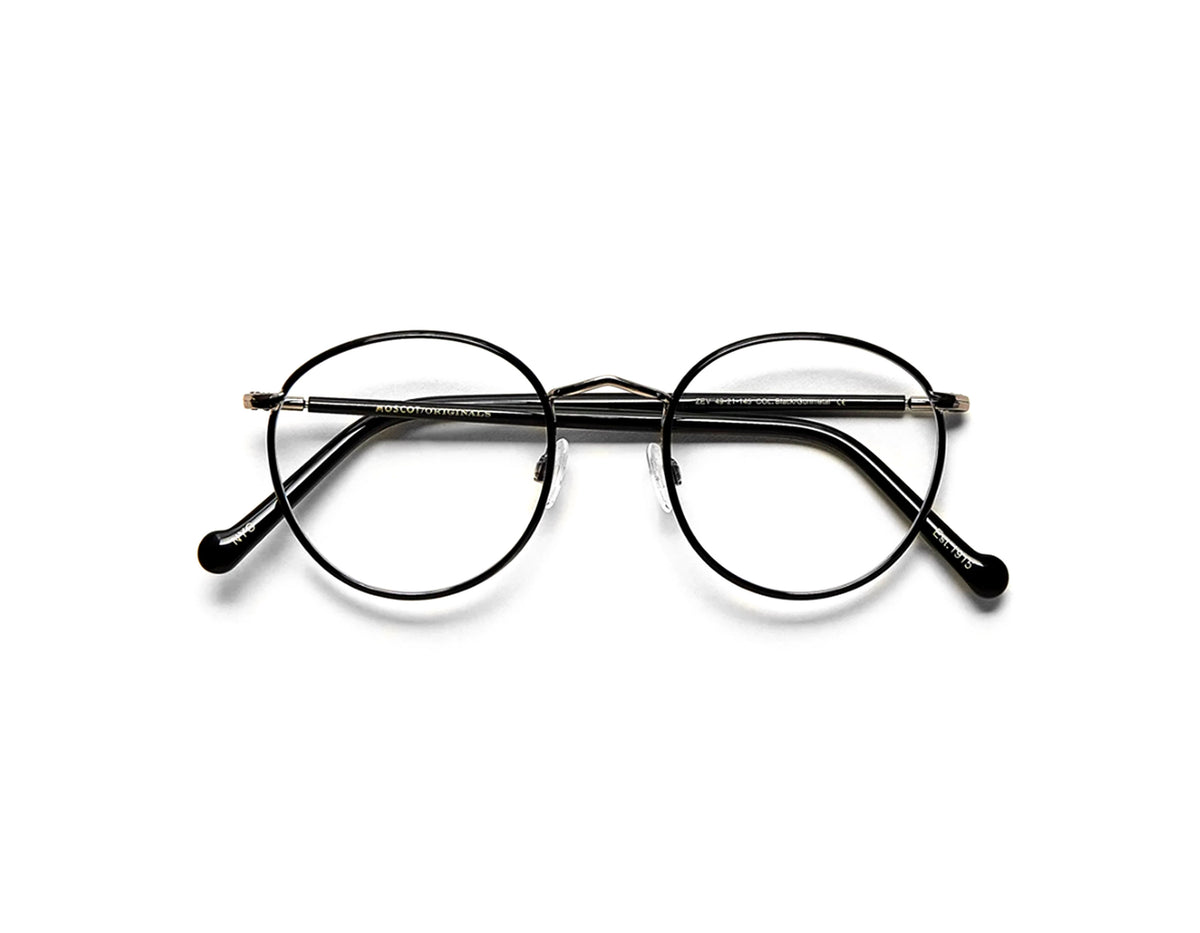 Moscot - Zev Black/Gunmetal (49) – BLACKZMITH Optical