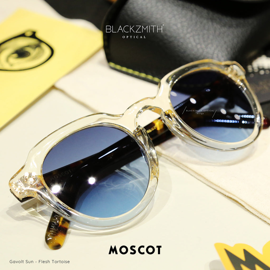 Moscot - Gavolt Flesh/Tortoise-Denim Blue Lens-SUN【New】