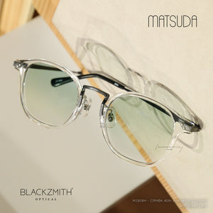 Matsuda - M2808H x BLACKZMITH獨家配色太陽眼鏡特別版-M2808H-CRMBK 40th Anniversary Limited with Green Lens(47)【New】