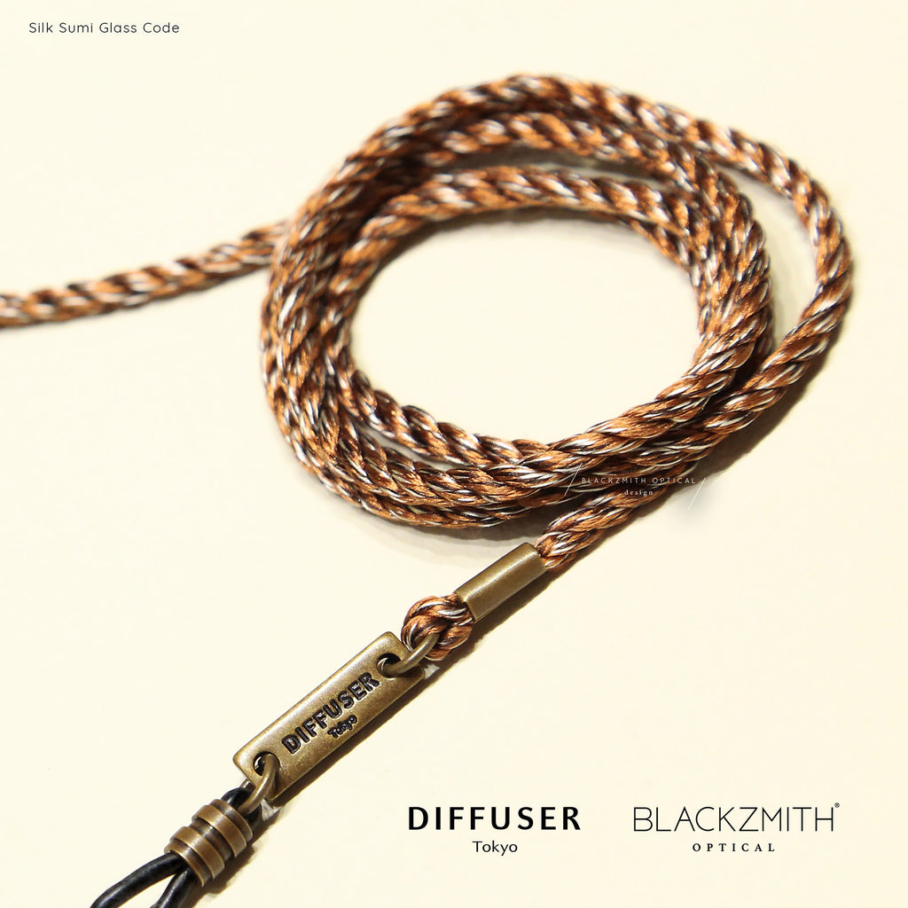 Diffuser Tokyo - Silk Sumi Glasses Code 絲質混紡眼鏡繩-Brown【Blackzmith Exclusive Limited Edition】