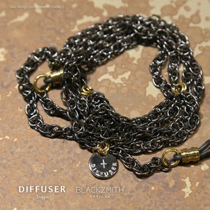 Diffuser Tokyo - Two Rings Joint Metal Code 2 黃銅眼鏡鏈-Black【New】